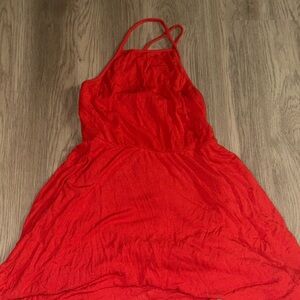 Daytrip Strapless‎ Red Dress